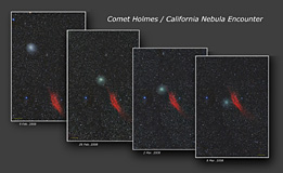 Comet Holmes / California Nebula Encounter Sequence