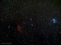 California Nebula and Pleiades